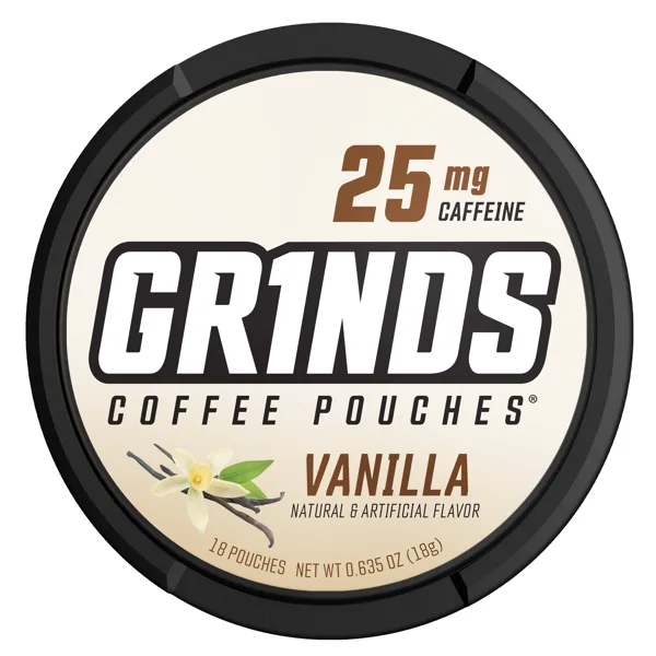 Grinds Vanilla caffeine pouches