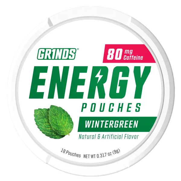 Grinds Wintergreen caffeine pouches