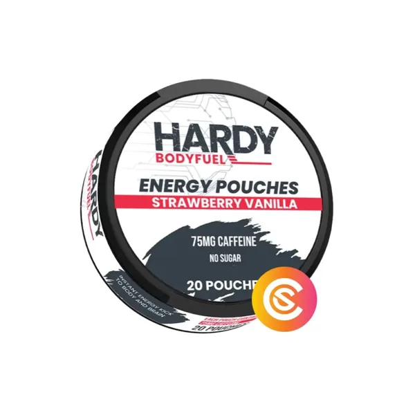 Hardy Energy Strawberry Vanilla caffeine pouches
