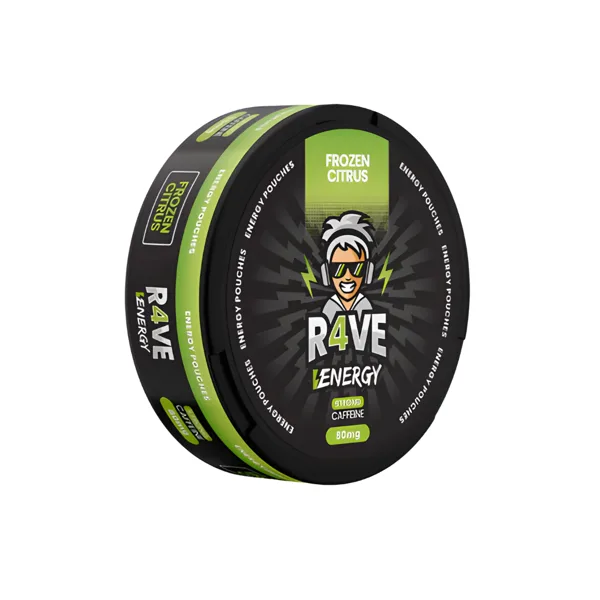 R4VE Frozen Citrus caffeine pouches